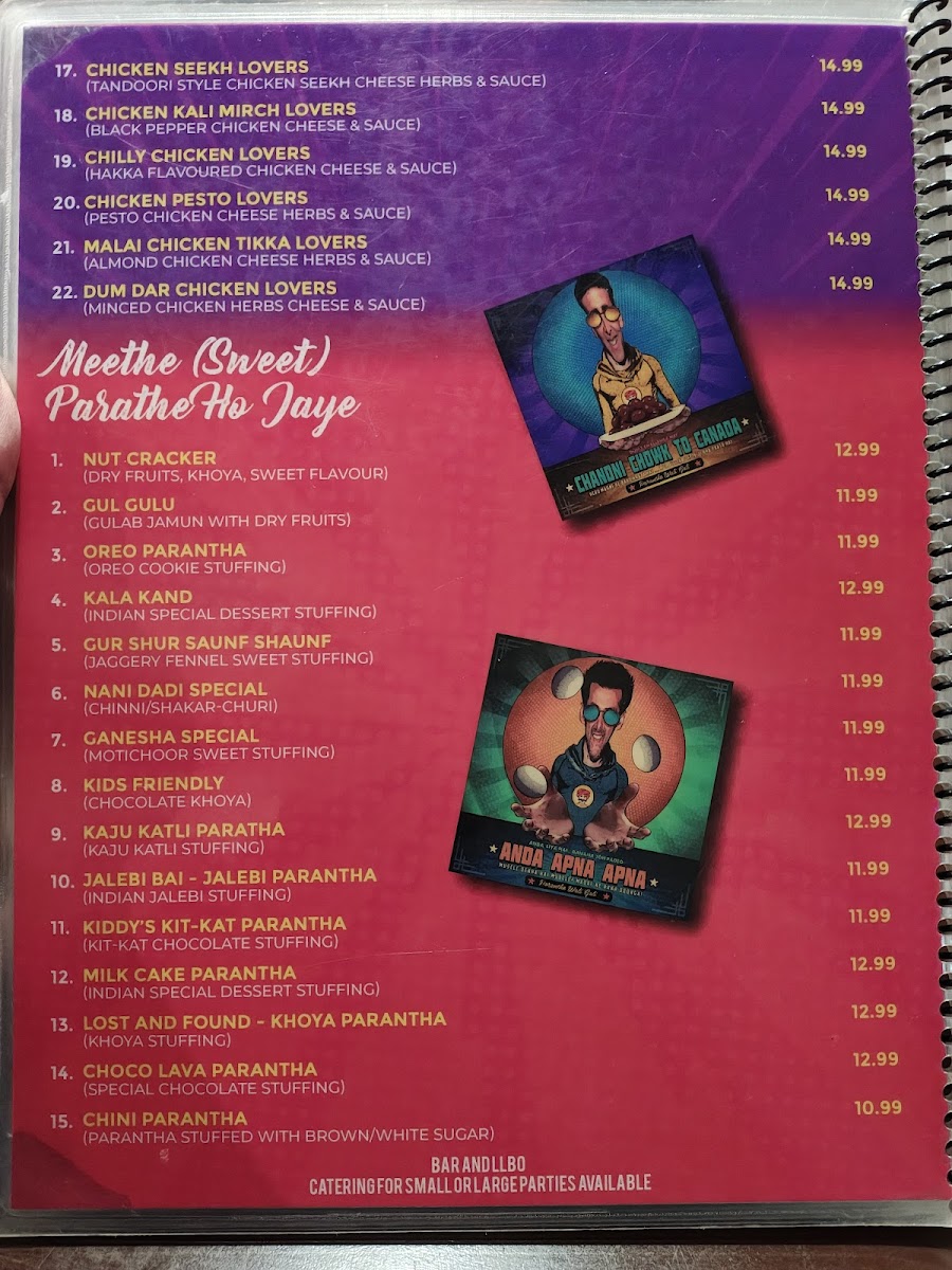 Menu Paranthe Wali Gali-9