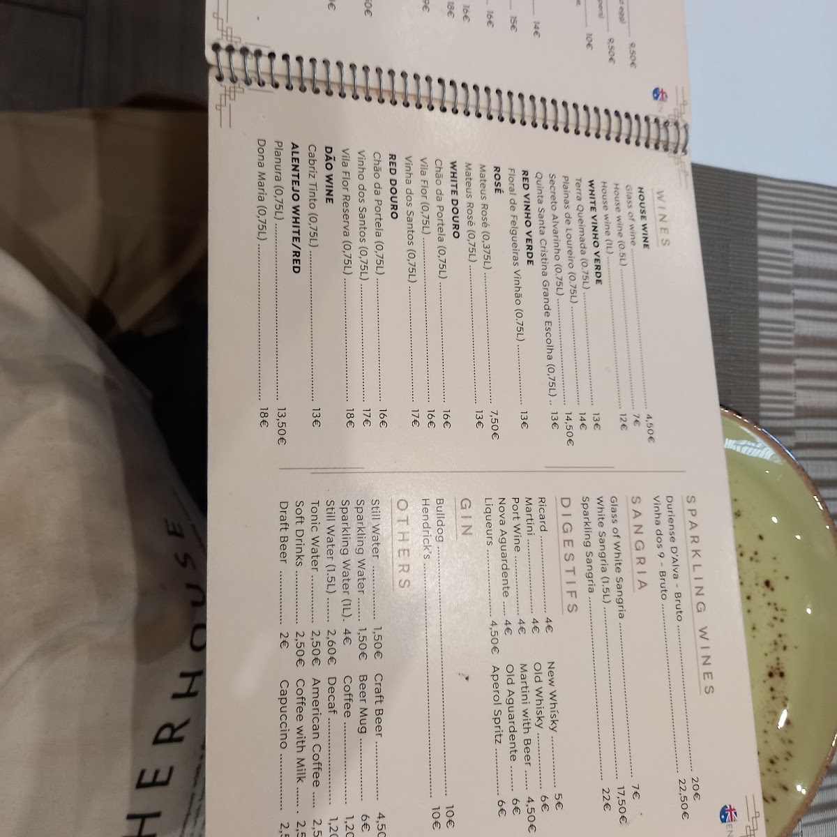 Menu Paraxut-6