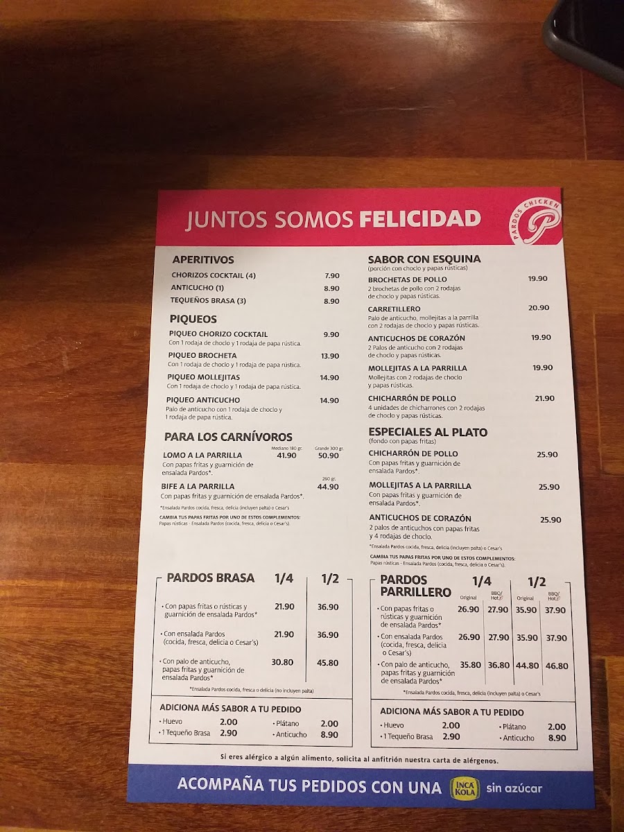 Menu Pardos Chicken Santa Cruz-2