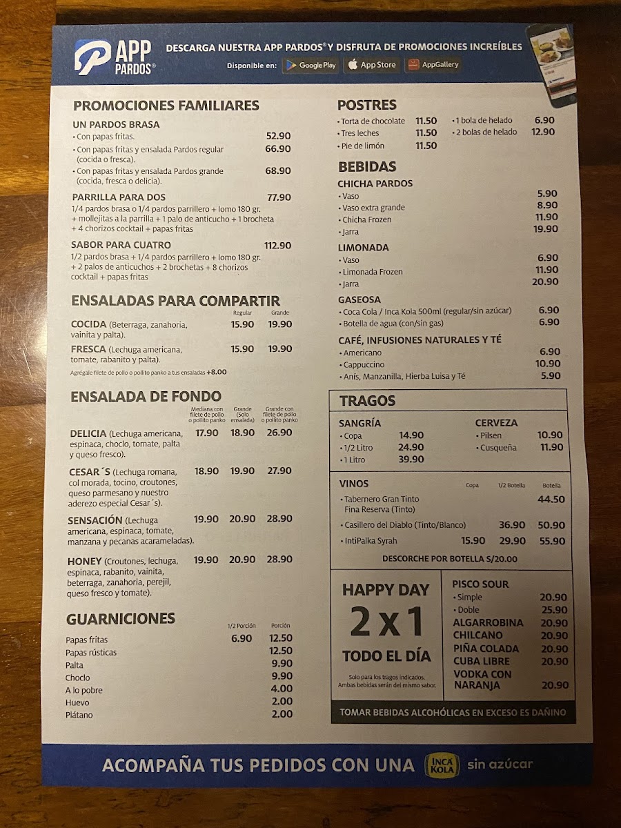 Menu Pardos Chicken Santa Cruz-4