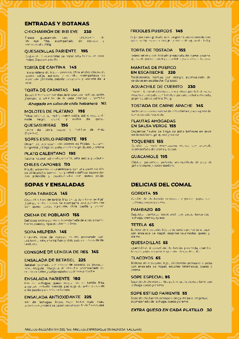 Menu Pariente Restaurante-3