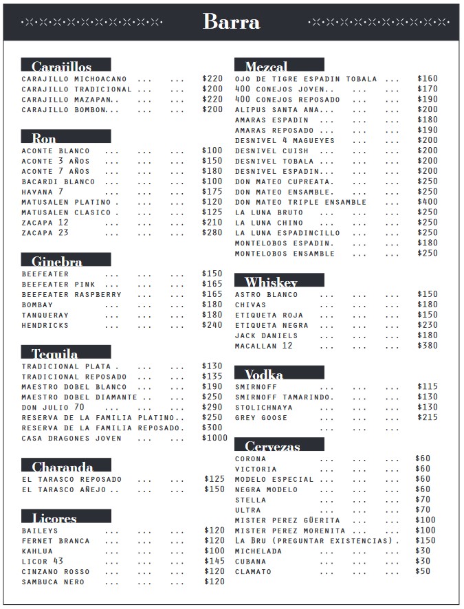 Menu Pariente Restaurante-9