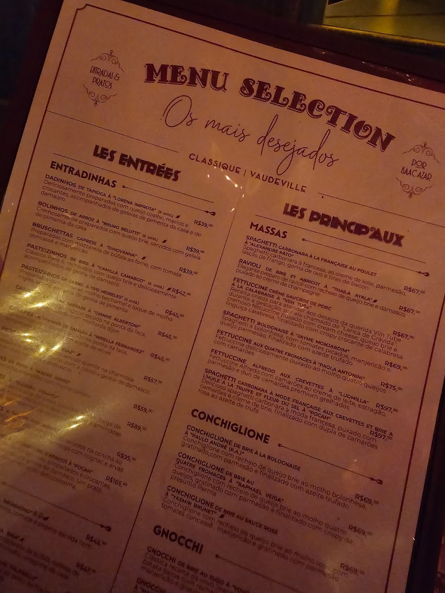 Menu Paris 6 - Matriz Classique-9