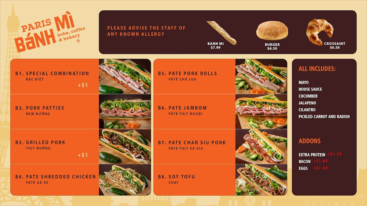 Menu Paris Banh Mi Columbus-2