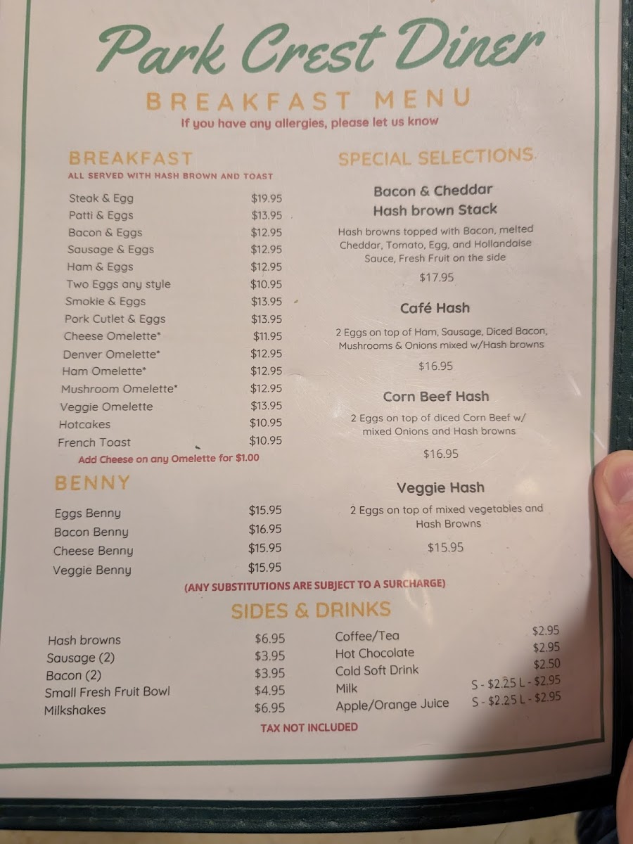 Menu Park Crest Diner-1
