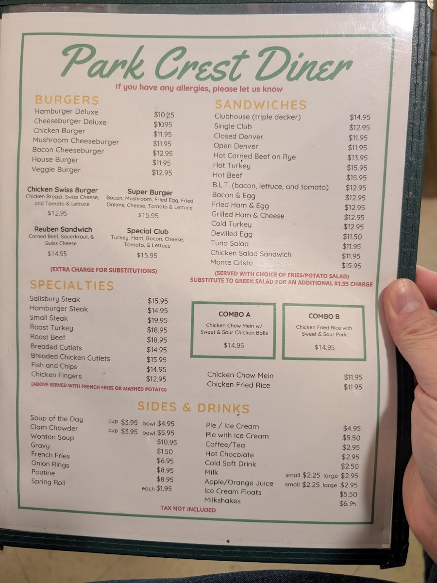 Menu Park Crest Diner-2