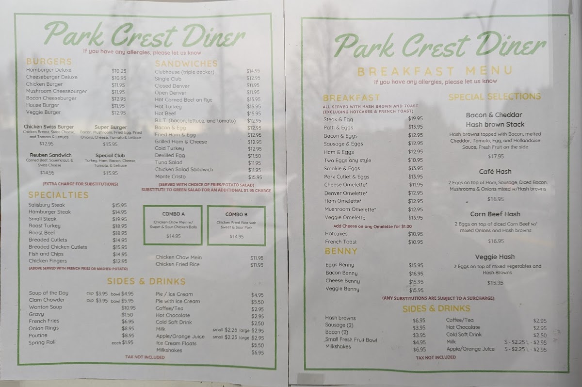 Menu Park Crest Diner-3
