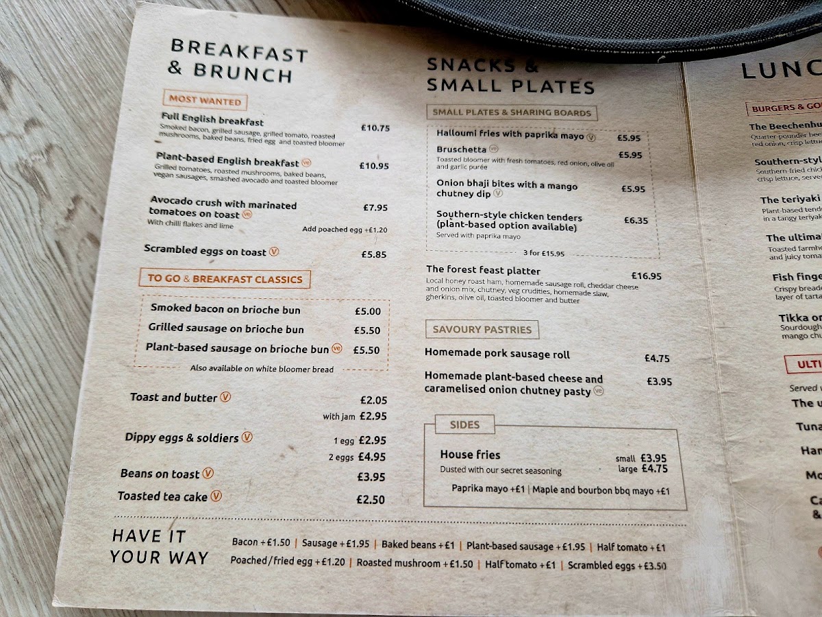 Menu Park Life Café, Beechenhurst-1