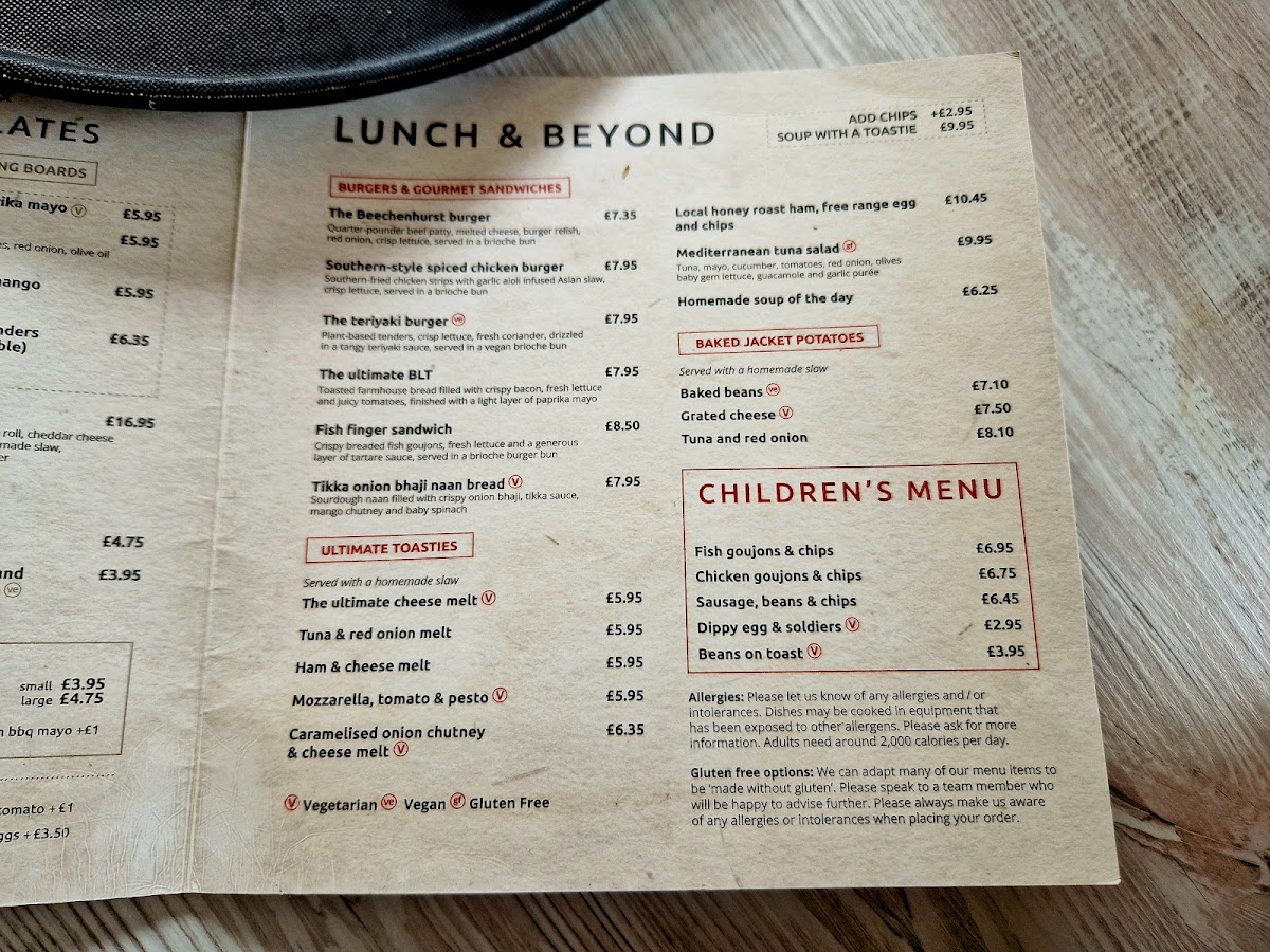 Menu Park Life Café, Beechenhurst-2