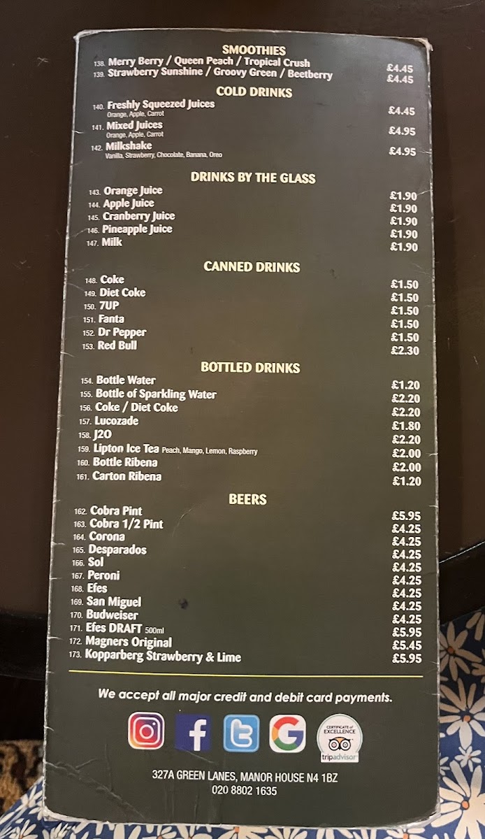 Menu Park View Cafe-4