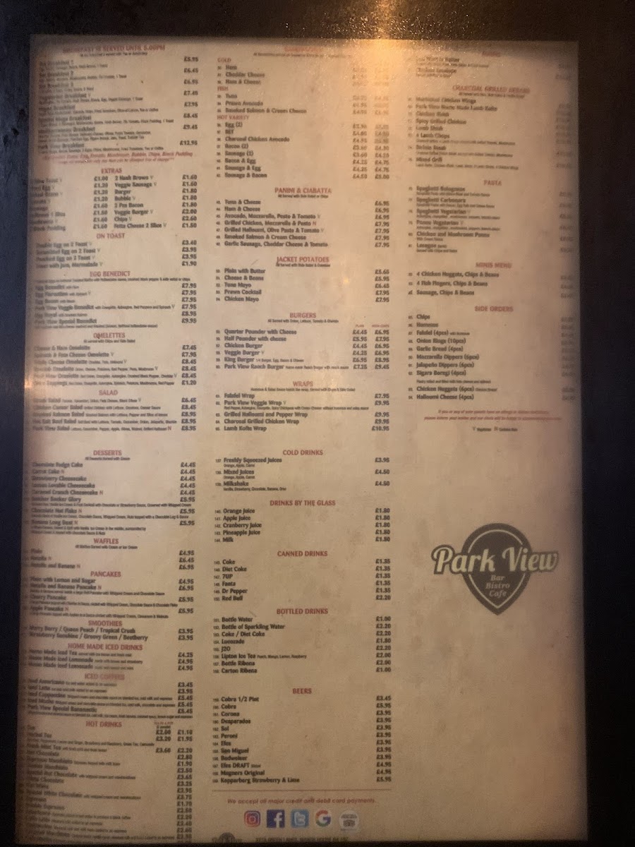 Menu Park View Cafe-9