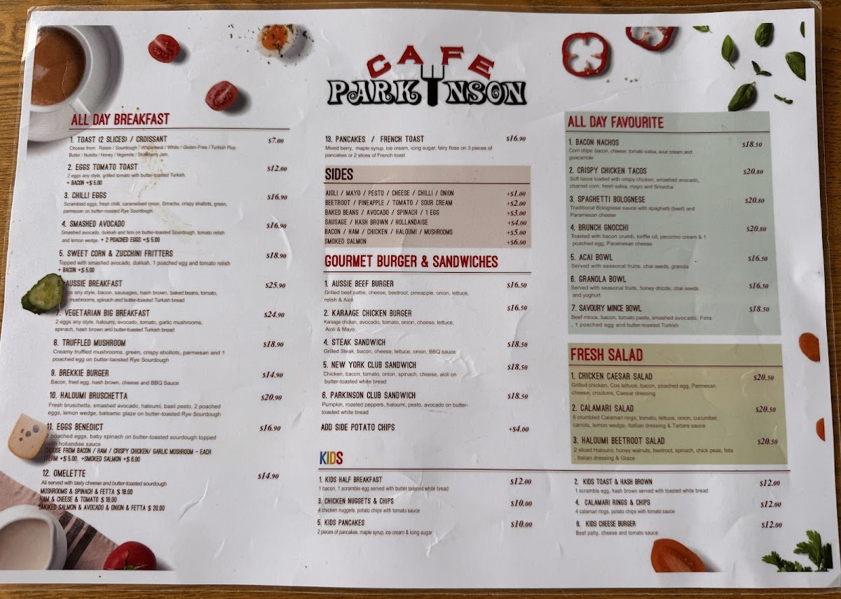 Menu Parkinson Cafe-1