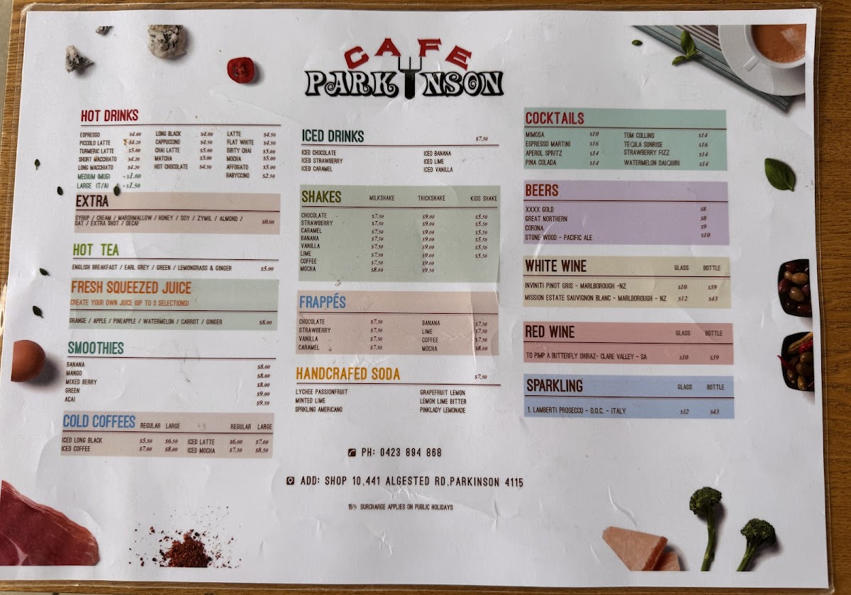Menu Parkinson Cafe-2