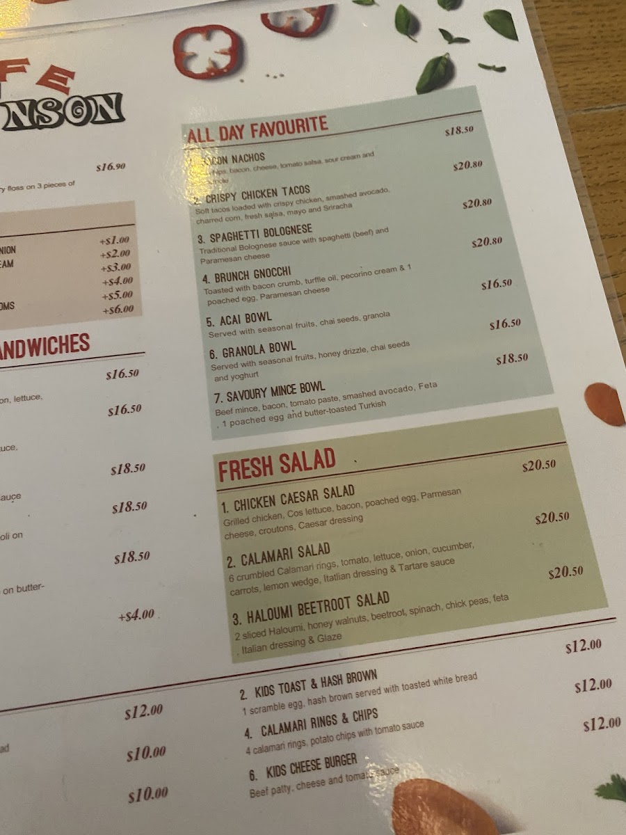 Menu Parkinson Cafe-5