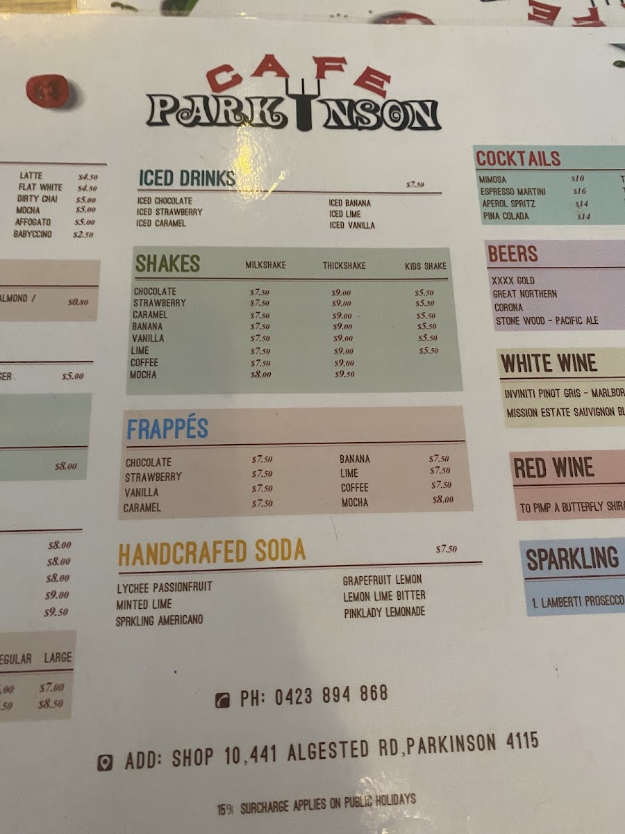 Menu Parkinson Cafe-6