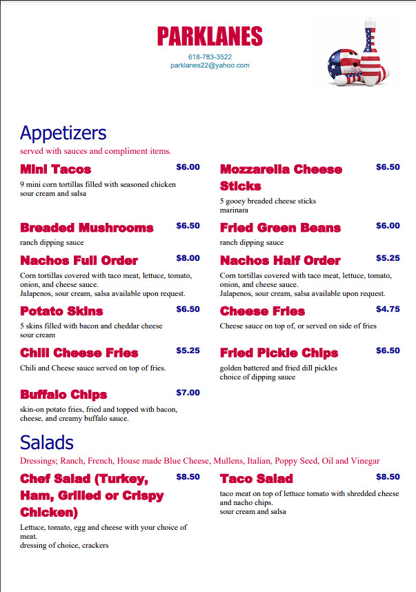 Menu Parklanes-1