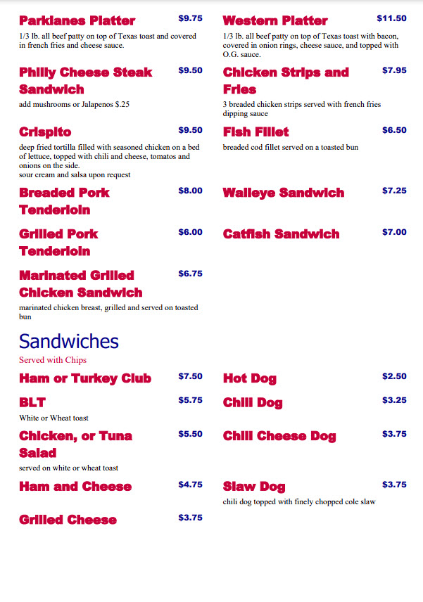 Menu Parklanes-4
