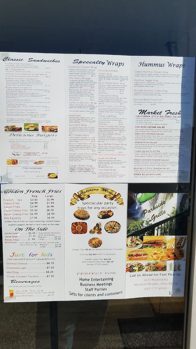 Menu Parkside Grille-7