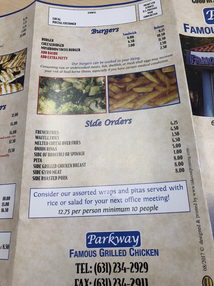 Menu Parkway Famous Grilled Chicken-7