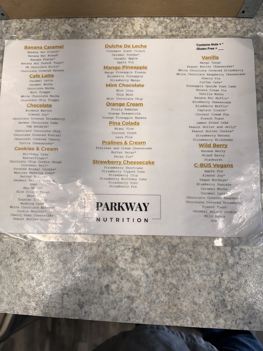 Menu Parkway Nutrition-1