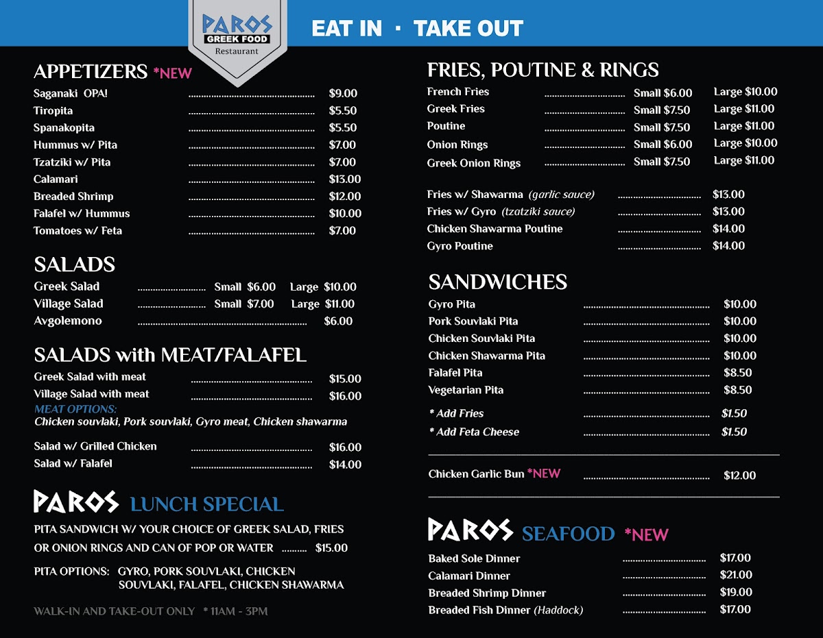 Menu Paros Greek Food-1