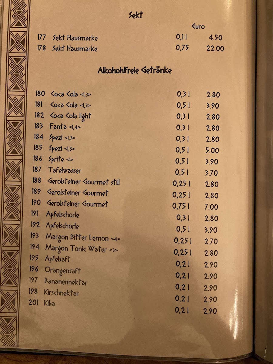 Menu Paros-2