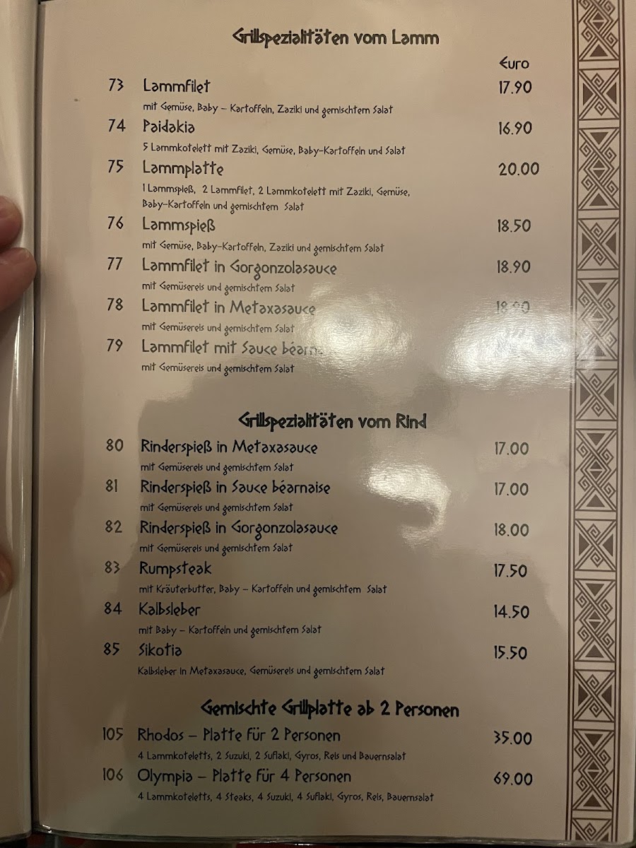 Menu Paros-4