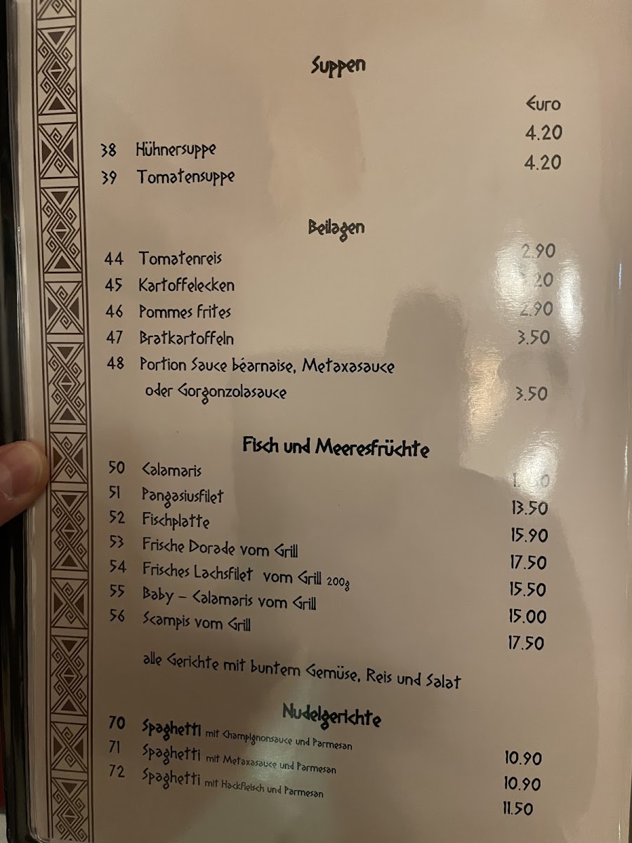 Menu Paros-7