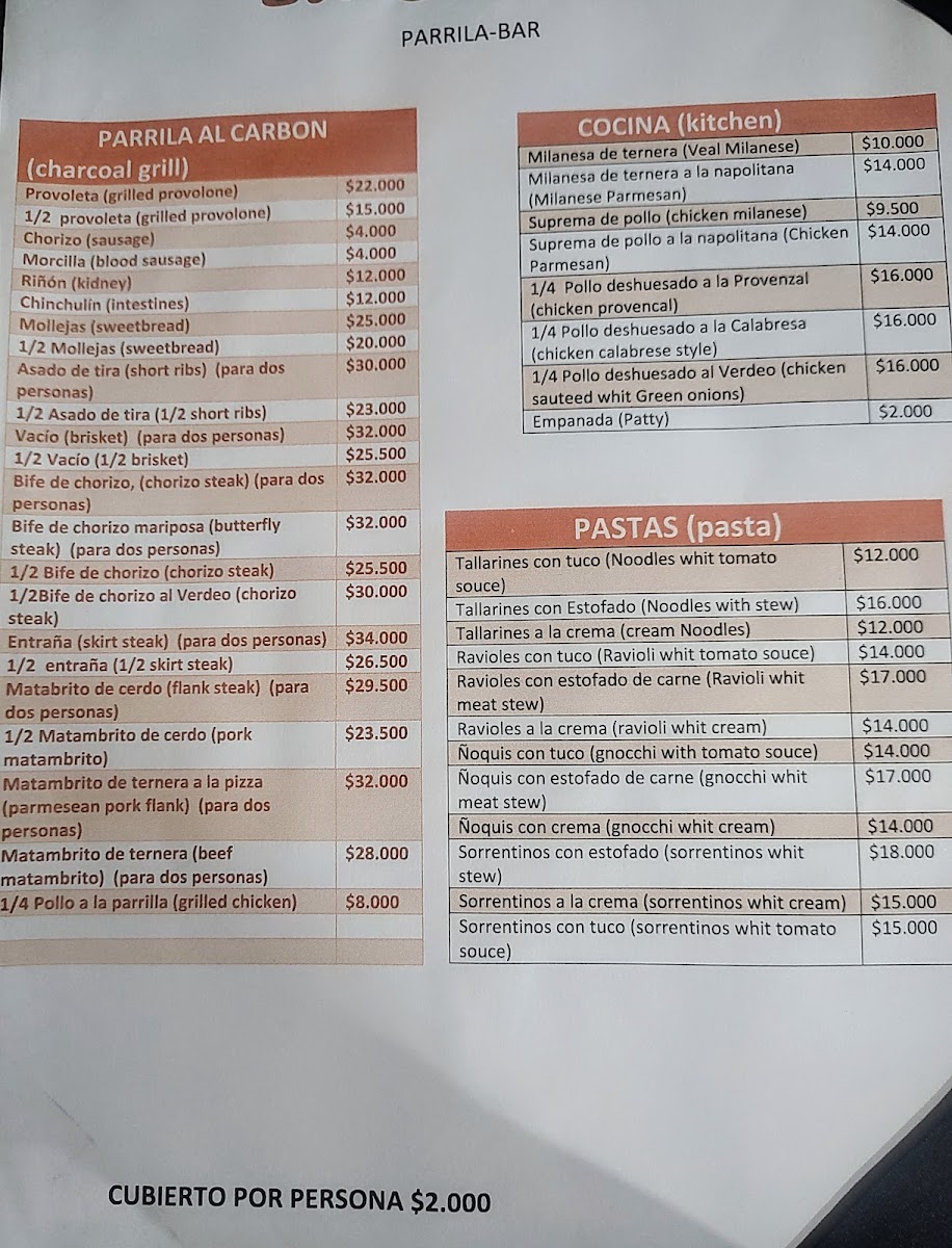 Menu Parrilla La Cañita-2
