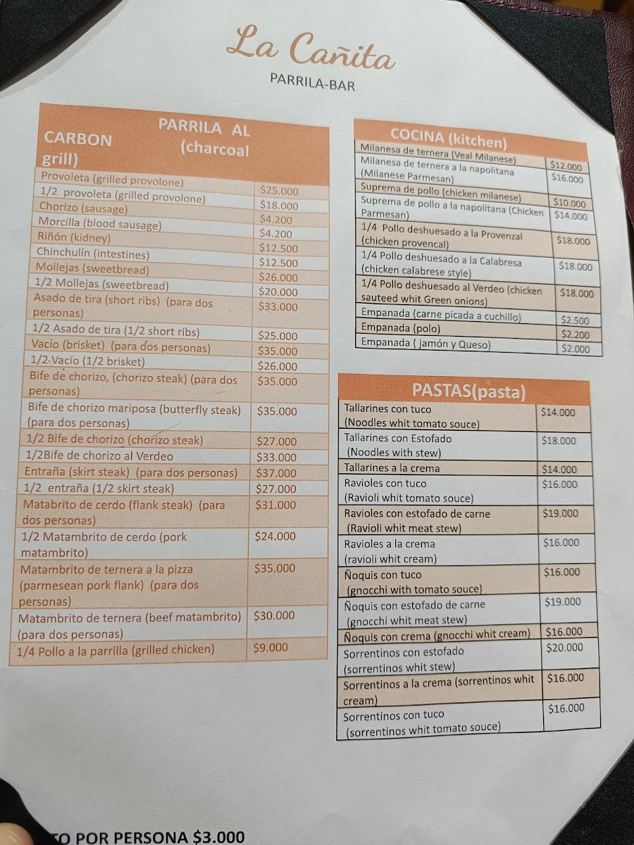 Menu Parrilla La Cañita-5