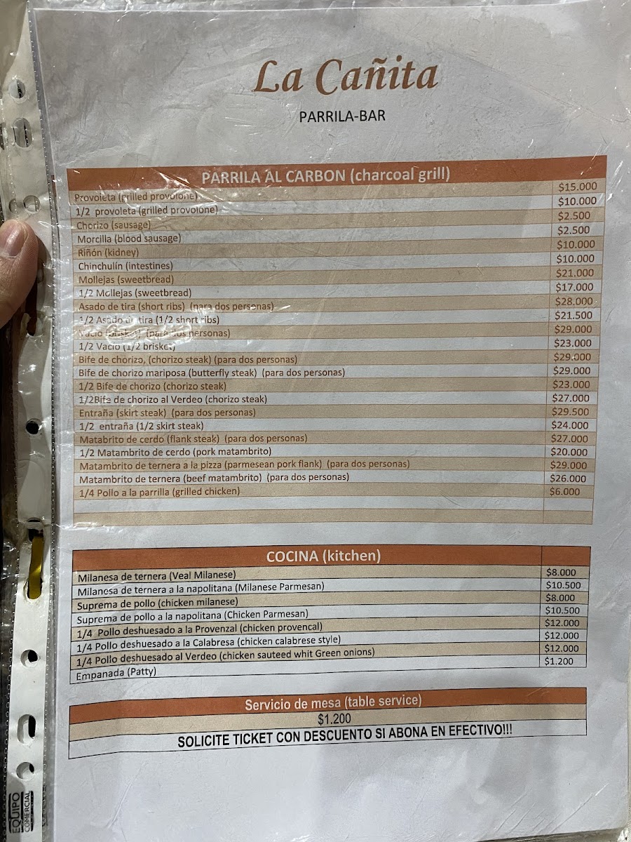 Menu Parrilla La Cañita-6