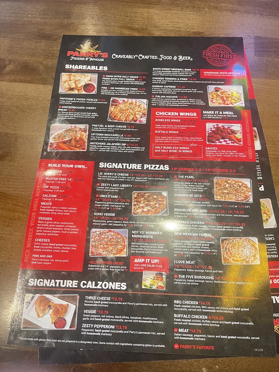 Menu Parry's Pizza-3