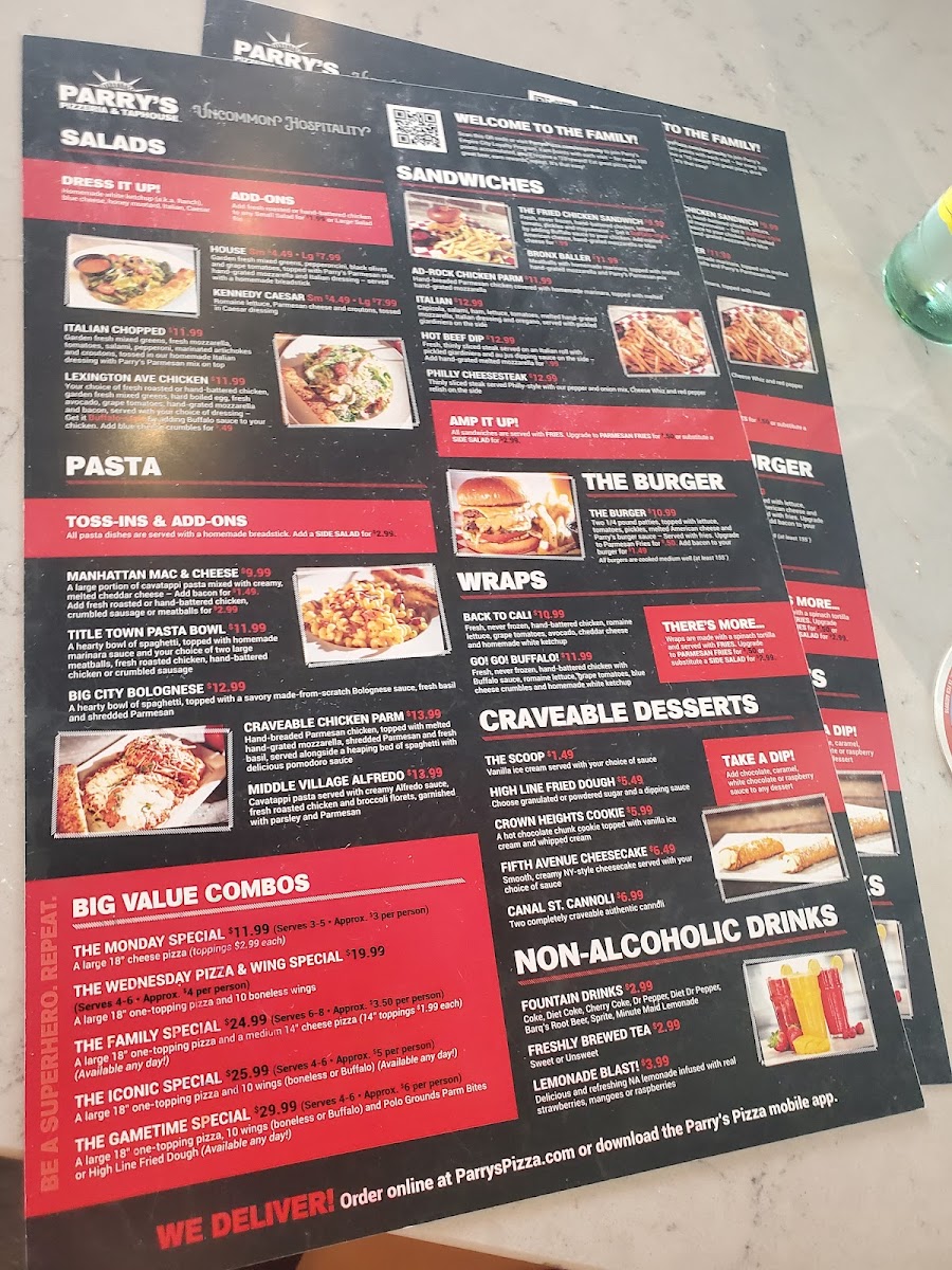 Menu Parry's Pizza-7