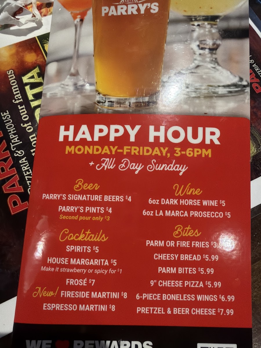 Menu Parry's Pizza-8