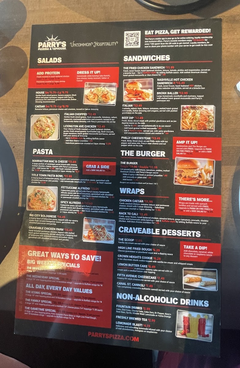Menu Parry's Pizzeria & Taphouse-9