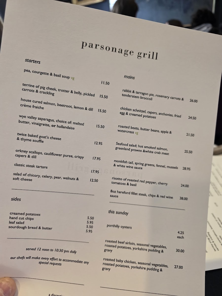 Menu Parsonage Grill-5