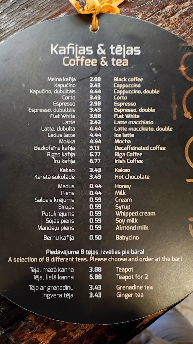 Menu Parunāsim Kafe'teeka-10