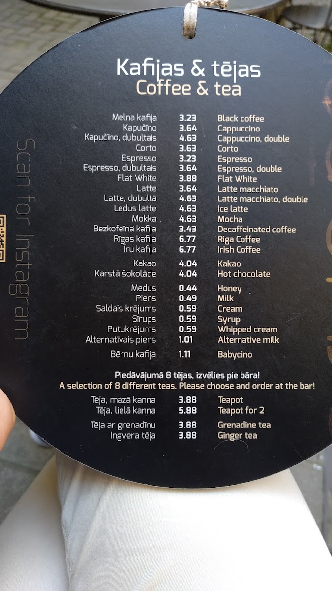 Menu Parunāsim Kafe'teeka-7