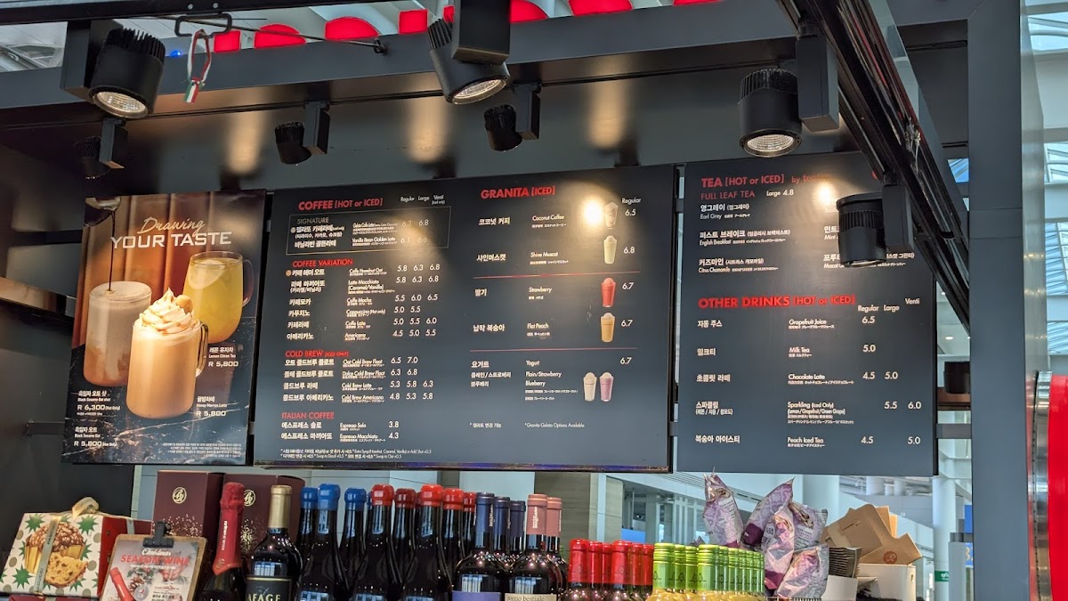 Menu Pascucci Cafe - Incheon Airport Branch-1