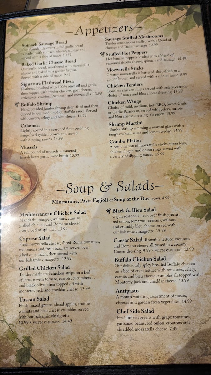 Menu Pasquale's Italian Restaurant West Seneca-1