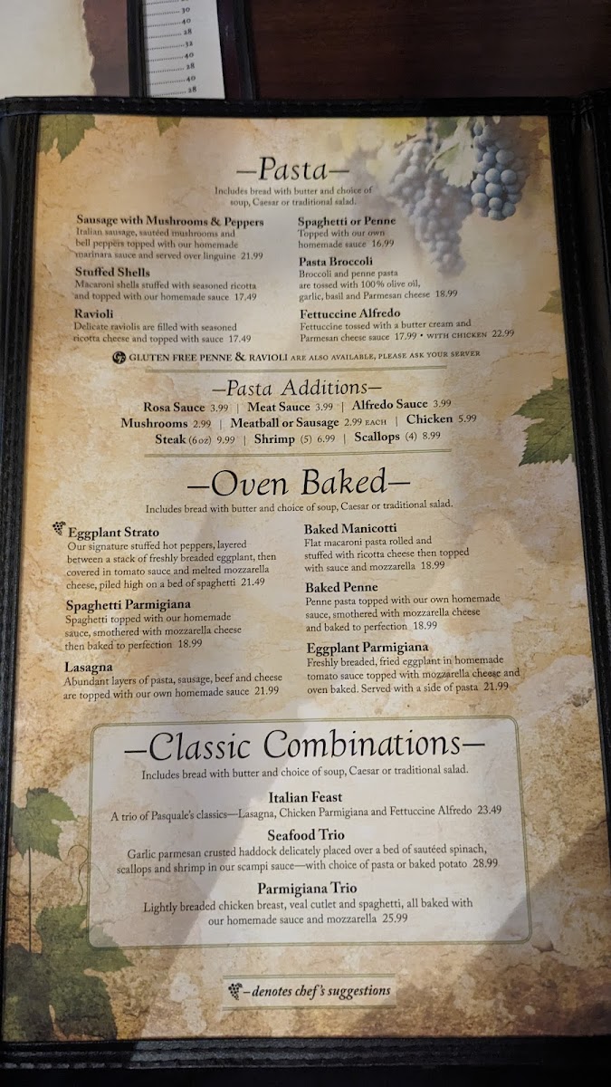 Menu Pasquale's Italian Restaurant West Seneca-3