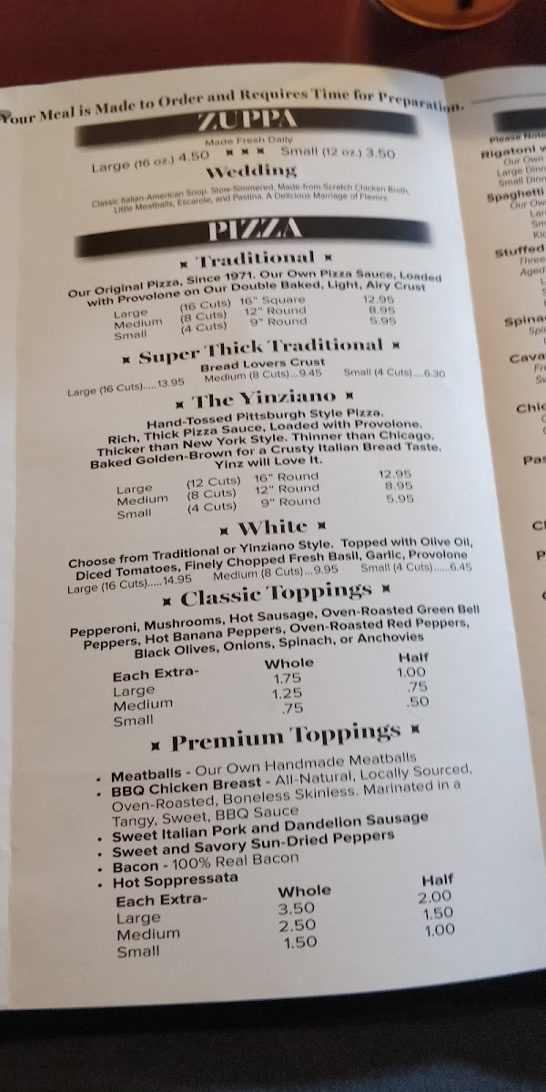 Menu Pasqualino's Italian Restaurant-5