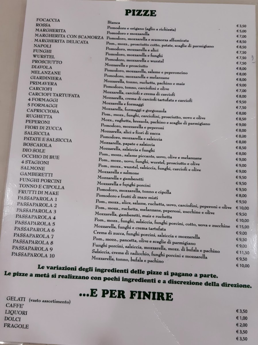 Menu Passaparola-1