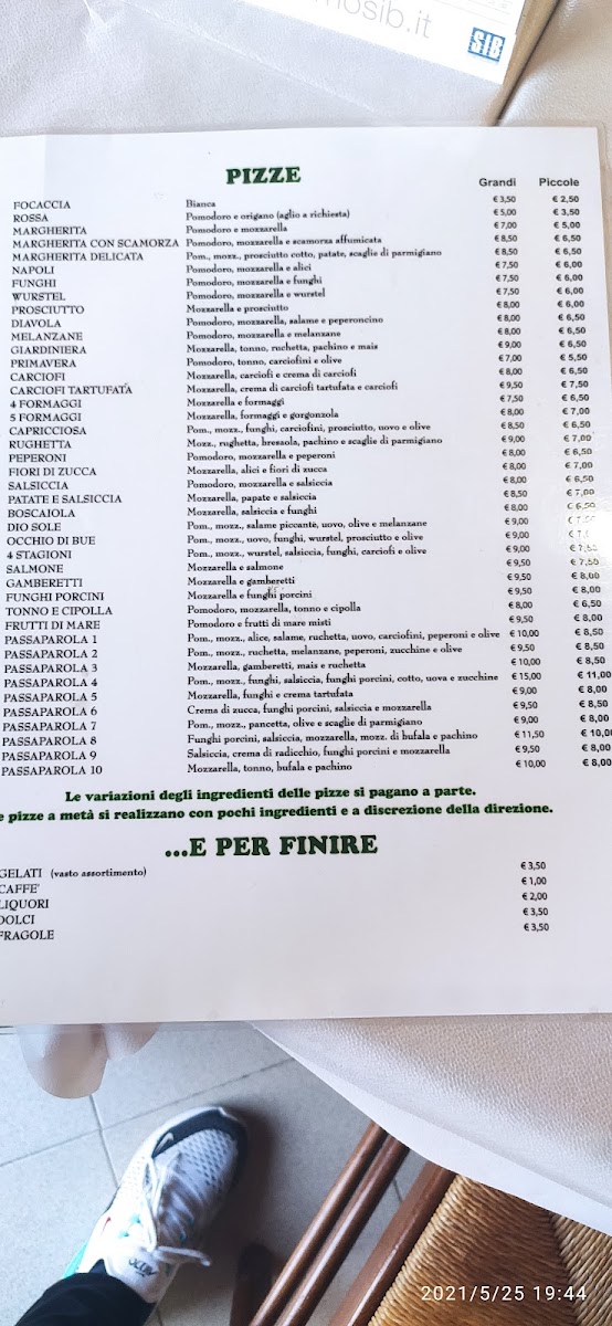 Menu Passaparola-4
