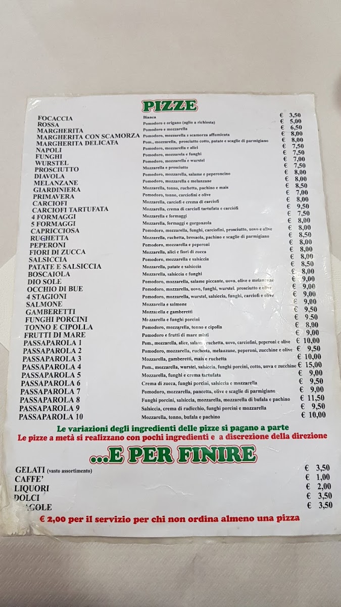 Menu Passaparola-5