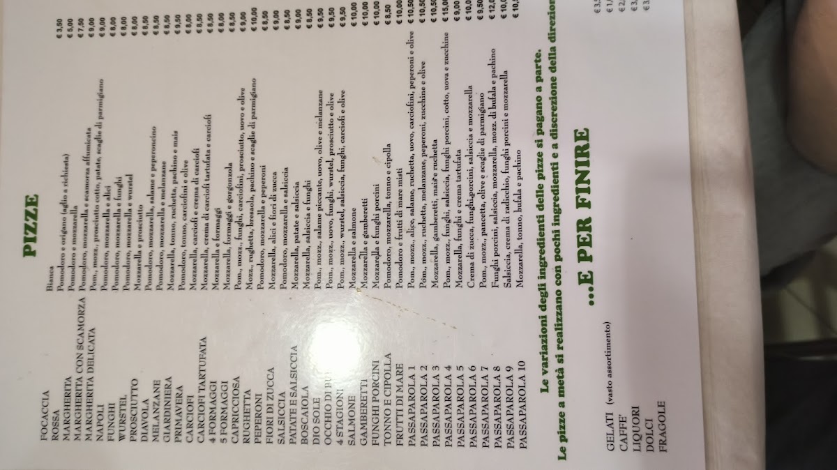 Menu Passaparola-7