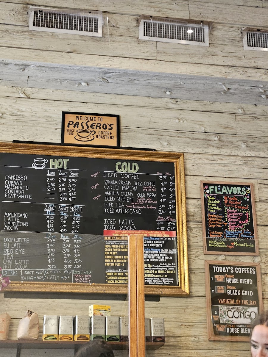 Menu Passero's Coffee Roasters-4