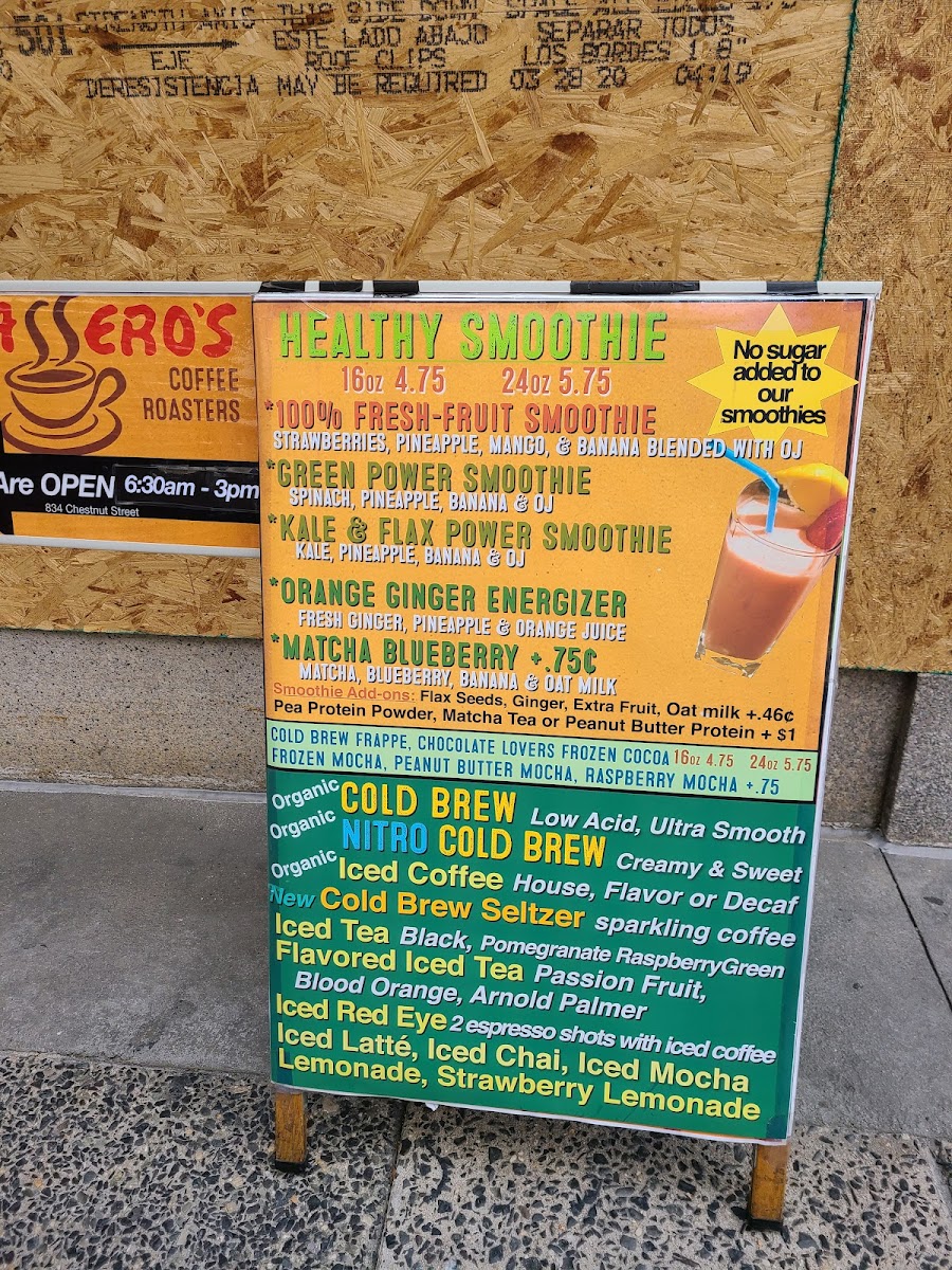 Menu Passero's Coffee Roasters-6