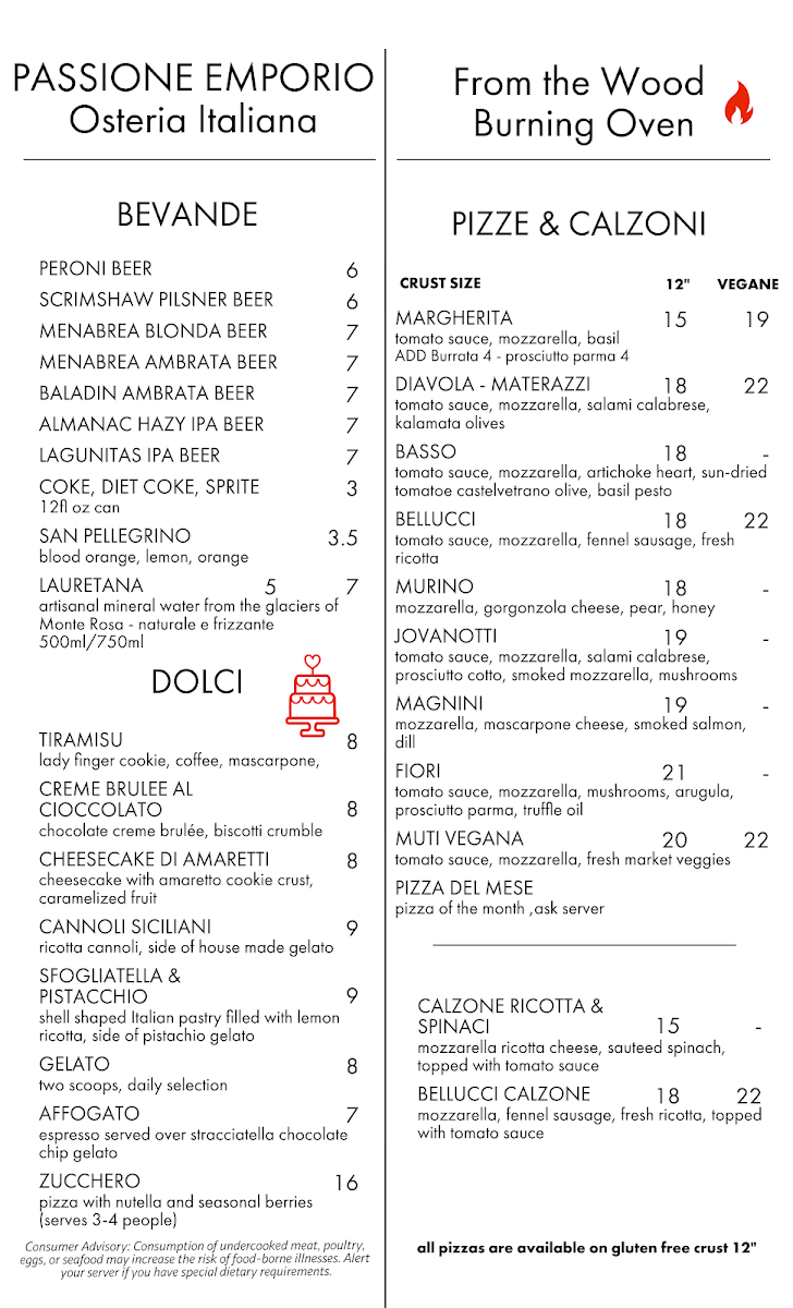 Menu Passione Emporio/ Hot Italian-1
