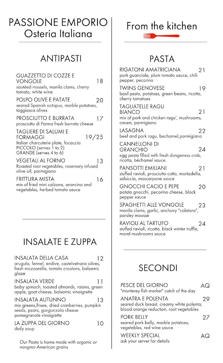 Menu Passione Emporio/ Hot Italian-2